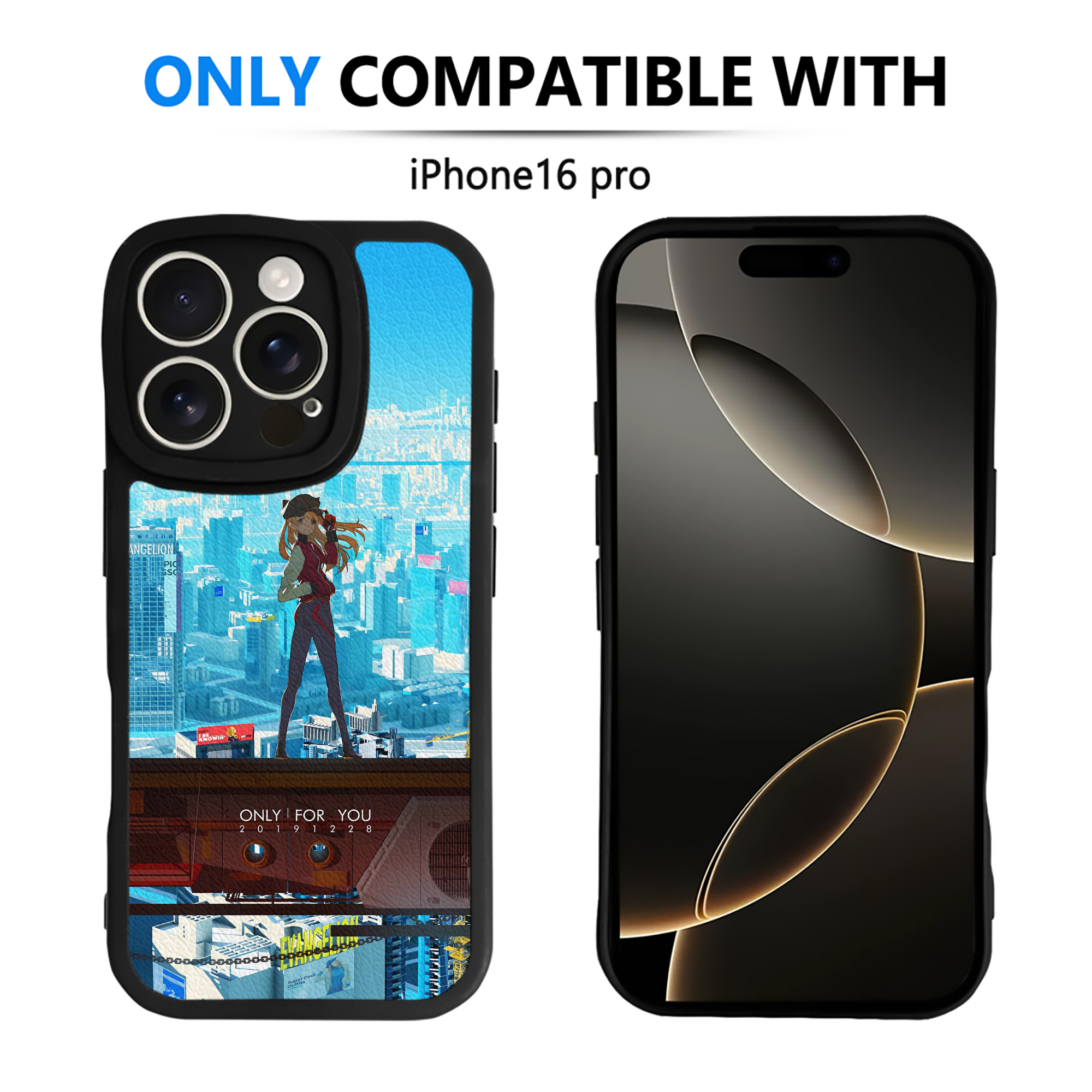 （画像用） EVA 新世紀エヴァンゲリオン 【iPhone 16シリーズ対応】シリコンスマホケース（レザー調） 材質：シリコン